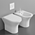 Roca Nexo Bidet - Modern & Stylish 3D model small image 3