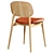 Lando Mid Century Dining Chair with Corona3 Render 3D model small image 4