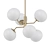 Sleek and Stylish Sputnik Chandelier 3D model small image 1