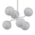 Sleek and Stylish Sputnik Chandelier 3D model small image 2