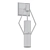 Elegant Raef 1-Light Wall Sconce 3D model small image 2