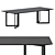 Elegant Opus Dining Table 3D model small image 4