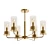 Luxurious Licia Gold Chandelier 3D model small image 1