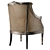 Elegant Antique-Inspired Chair 3D model small image 4