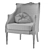 Elegant Antique-Inspired Chair 3D model small image 7