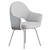 Knoll Saarinen Metal Armchair, Elegant and Functional 3D model small image 6