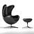 Modern Egg Chair: Stylish and Comfortable 3D model small image 1