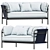 Can HAY Komfortowy Fotel Sofa: Luksusowy, Dwuosobowy 3D model small image 1