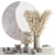 Moon Mirror Set with Dried Plant 3D model small image 1
