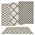 Versatile Rug Set: 6 Stunning Designs 3D model small image 1