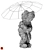 KAWS Booth Bush - Contemporary Sculpture 3D model small image 4