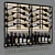 Modular Wine Rack | Wall Mounted | Black & Gold 3D model small image 9