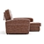 Cozy Lounge Sofa: 179x242x106 cm 3D model small image 6