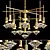 Elegant Glasgow CH Crystal Chandelier 3D model small image 1