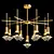 Elegant Glasgow CH Crystal Chandelier 3D model small image 2