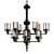 Energize Your Space: Big Energy Chandelier 3D model small image 1