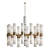 Elegant Gold & White Glass Chandelier 3D model small image 1