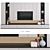 Modern TV Wall Unit Eva: Stylish & Functional 3D model small image 1