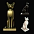 Egyptian Cat Sculpture 3D model small image 2