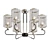 Konrad: Stylish Ceiling Chandelier 3D model small image 1