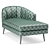 Luxurious Allier Velvet Chaise 3D model small image 5