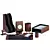 Executive Desk Set: Professional Elegance 3D model small image 1
