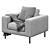 Modern Neo Armchair: Stylish Comfort 3D model small image 1