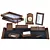Luxury Executive Desk Set 3D model small image 1