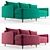 Volga 2: Stylish Corner Sofa 3D model small image 4