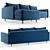 Volga 2: Stylish Corner Sofa 3D model small image 5