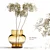 Elegant Blooms: Dry Flower Vase 3D model small image 1