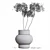 Elegant Blooms: Dry Flower Vase 3D model small image 3