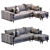 Charme Tan Sofa - Luxurious & Timeless 3D model small image 3