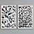 Modern Frame Set with Abstract Calligraphy Art  3D model small image 5