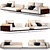 Elegant Minotti BRASILIA Sofa 3D model small image 1