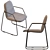 Sleek Manutti Loop Chair: Modern Design & Comfort 3D model small image 5