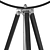 Modern Metal Tripod Lamp 3D model small image 6