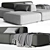 LEMA Cloud: Italian Sectional Sofa 3D model small image 3