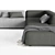 LEMA Cloud: Italian Sectional Sofa 3D model small image 6