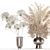 White Bouquet Set - Elegant Floral Decor 3D model small image 2