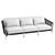 Luxury Salamander Sectional Sofa 3D model small image 4