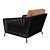 Sleek Salamander Lounge Chair 3D model small image 5