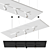 Sleek T-System Pendant Lamp 3D model small image 1