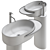 Ex t Washbasin Plateau Single - Modern and Functional 3D model small image 2