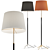 Elegant Santa Cole Floor Lamp 3D model small image 1