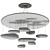 Elegant Mercury Pendant Lamp 3D model small image 3