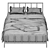 Alchemy Matte Queen Bed 3D model small image 4