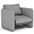 Modern Miller Armchair: Stylish Comfort 3D model small image 3