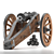 Medieval Pound Howitzer: Authentic Artillery Replica 3D model small image 2