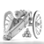 Medieval Pound Howitzer: Authentic Artillery Replica 3D model small image 6